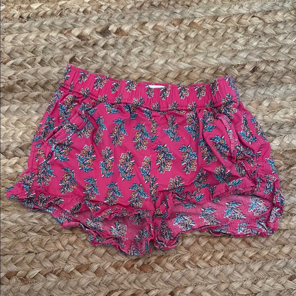 Crewcuts Pink High Waist Shorts Nautical Design